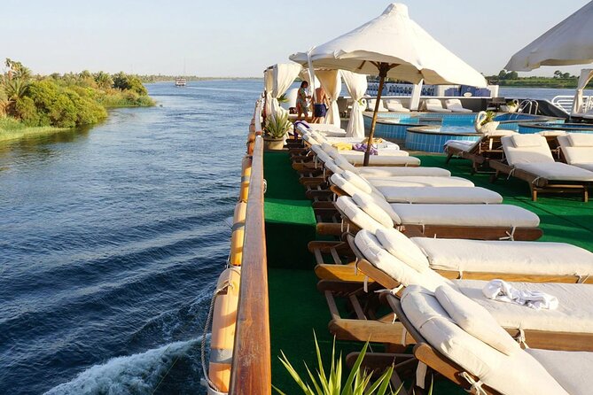 4 Days Nile cruise Aswan to Luxor & Abu Simbel. Hot air Balloon - Day 3 Edfu, Esna Lock, and Luxor East Bank Temple Power
