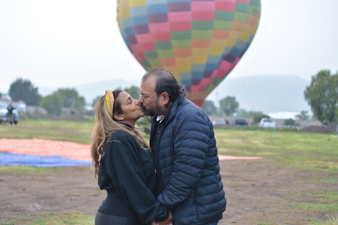 Balloon Flight with Breakfast in Cave and Pyramids of Teotihuacan - Teotihuacan terrace coffee and photo chances before the lift