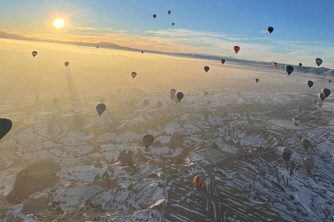 Cappadocia Hot Air Balloon Flight and Rainbow Balloons - Stop 1: Flying Close to Fairy Chimneys and the Valleys