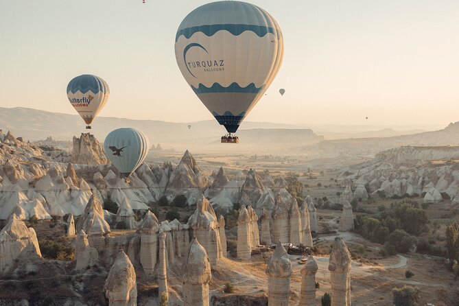 Cappadocia Hot Air Balloon Ride/ Turquaz Balloons - Landing Celebration: Champagne Toast, Desserts, and Keepsakes