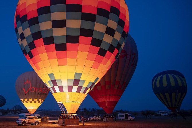 Cappadocia Hot Air Balloon Tour - At the launch site: crew prep and that quick safety briefing