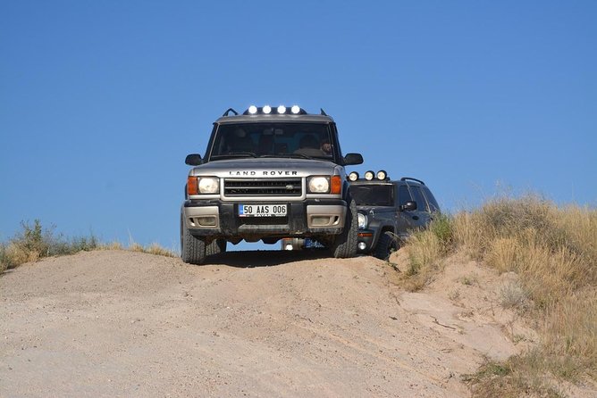 Cappadocia Jeep Safari with Hot Air Balloon Watch at Sunrise - Stop 3: Love Valley with balloon-follow energy