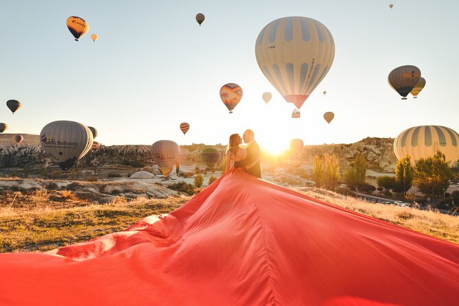 Cappadocia Private Flying Dress & Hot Air Balloon Photoshoot - When Balloons Don’t Fly: How the Shoot Still Works at Sunrise
