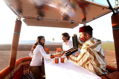 Exceptional Private ROYAL Hot Air Balloon Flight with Seated Air Breakfast - La Palmeraie: where the private day starts