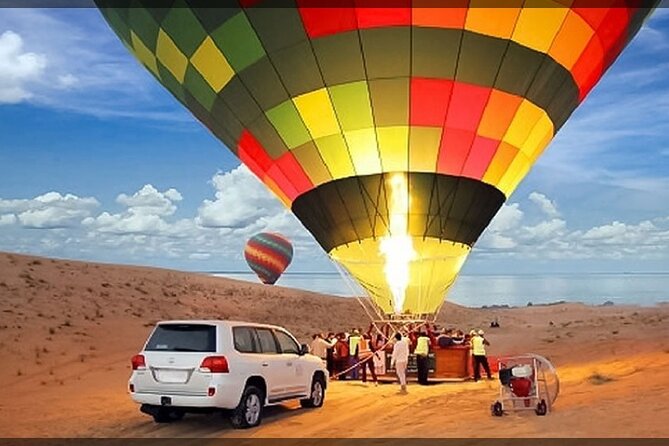 Hot Air Balloon Flight in Dubai with Breakfast, Falconry and Camel Ride - Camel ride and desert time: close, hands-on, and different
