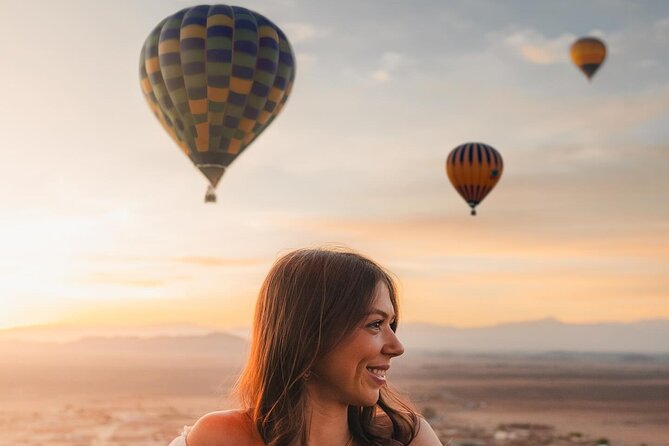 Hot Air Balloon Flight over Marrakech with Traditional Breakfast - Sunrise over Marrakech from a hot air balloon basket