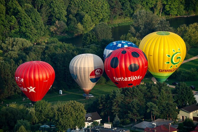Hot Air Balloon Flight over Vilnius or Trakai - The basket setup is half the fun