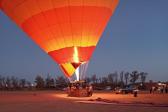 Hot air balloon flight to Marrakech in a small group. Breakfast - Group Size: Small Tour, Different Basket Math