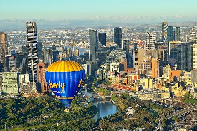 Hot Air Balloon Flights over Melbourne City (optional breakfast) - The Flight Route Over Melbourne: MCG, Museum area, and city waking up