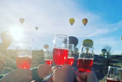 Hot Air Balloon Ride Cappadocia Goreme & Champagne party - Light Breakfast, Tea/Coffee, and the Waiting Game