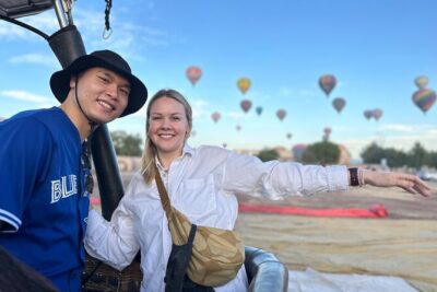 Hot air Balloon ride in Teotihuacan & breakfast in “La Gruta” - At the balloonport: coffee, prep, and the calm that comes before takeoff