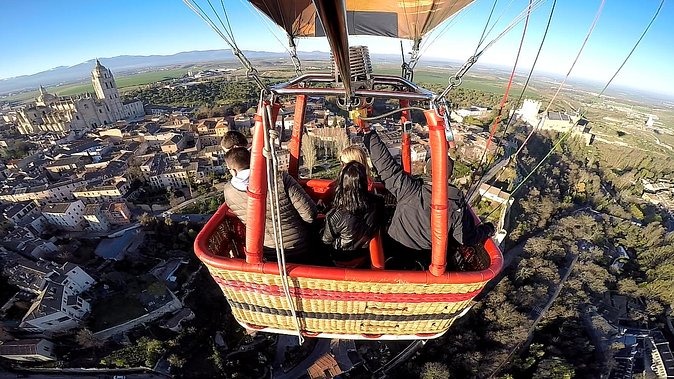 Hot-Air Balloon Ride over Segovia with Optional Transport from Madrid - The flight experience: standing tall in the basket