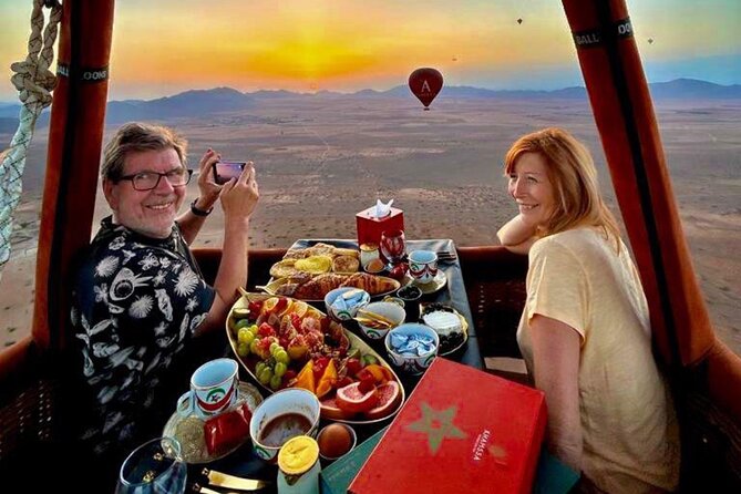Marrakech Private Balloon Ride with Breakfast - The 4x4 Pickup and the Desert Camp in Bourros