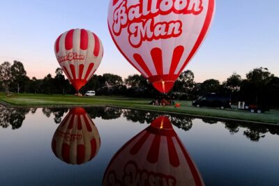Melbourne Premium Balloon Flight plus 5-Star champagne breakfast - What you’ll see: Melbourne landmarks from above
