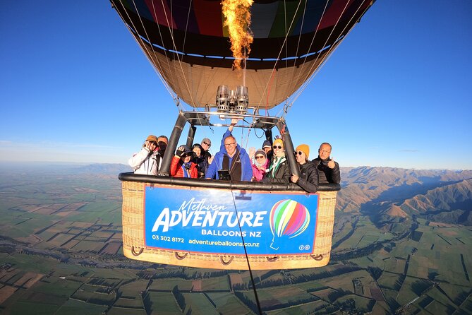 Methven-Mt Hutt Scenic Hot Air Balloon Flight - Southern Alps to Mt Cook, plus the Pacific coast to the east