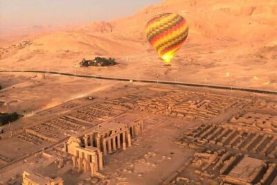 Over Night tour to Luxor Valley of the Kings & Hot Air Balloon - Hurghada - Colossi of Memnon: the statues still doing their job after 3,400 years