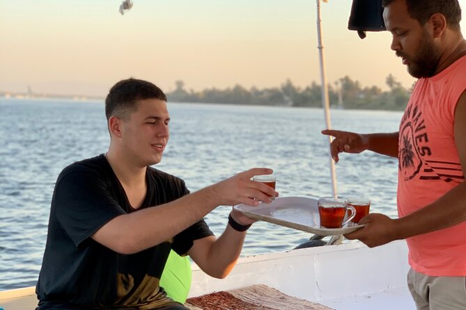 Overnight Luxor Tours by train from Cairo with Hot Air Balloon and much more - Before dinner on the Nile: your one-hour felucca ride