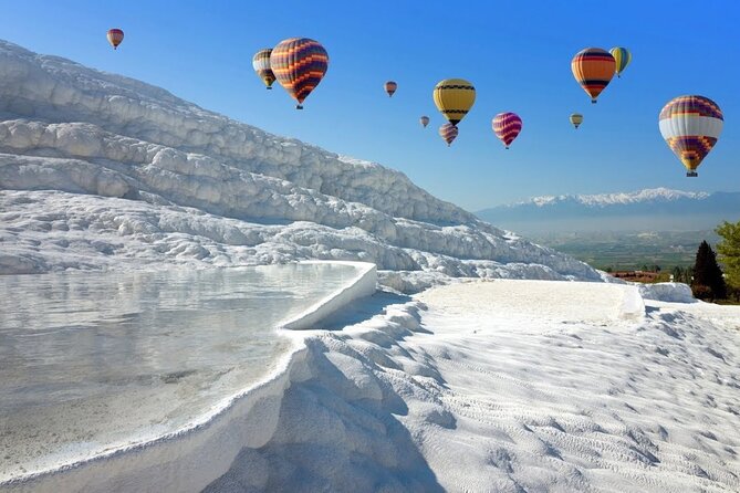 Pamukkale Full-Day Tour with Hot Air Balloon Ride from Marmaris - Hierapolis and Pamukkale Ruins: tombs, necropolis scale, and real walking time