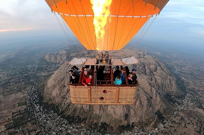 SkyWaltz Hot Air Balloon Safari - Sunrise Light, Aravalli Hills, and Real Scenery