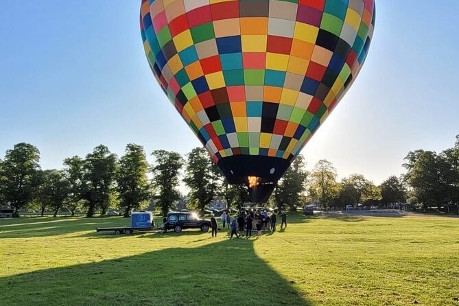 Sunrise Hot Air Balloon Flight Over York - Landing and the post-flight celebration: champagne, certificates, and packing day