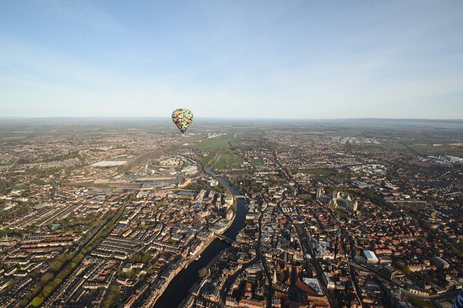 Sunrise Hot Air Balloon Flight Over York - The flight: York below you, then Yorkshire countryside drifting underneath