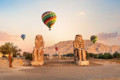 Sunrise Hot Air Balloon Tour from Luxor - AC Van Transfers and the West Bank Motorboat Crossing