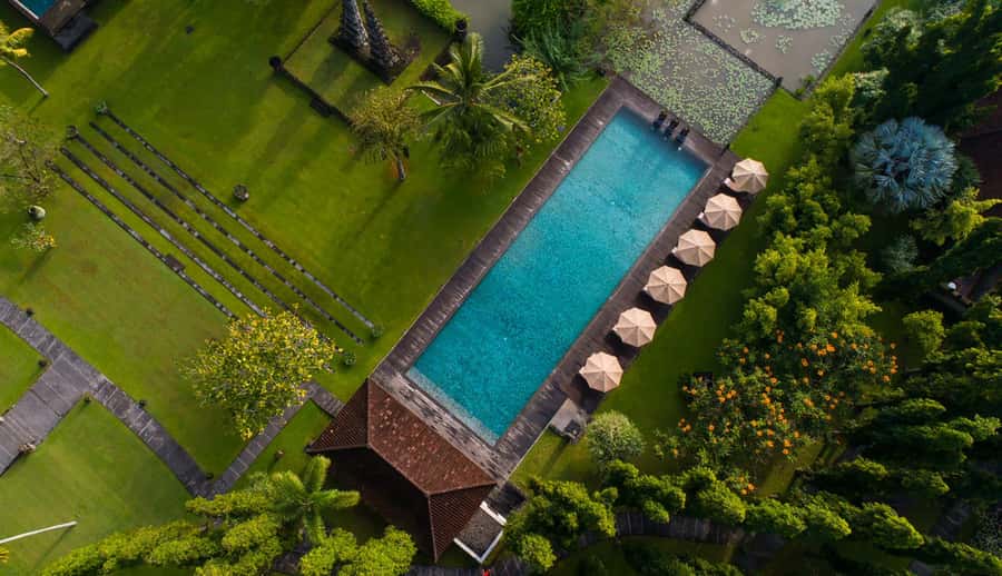 Ubud: Floating Breakfast and Hot Air Balloon Experience - Entering the Tanah Gajah morning at the meeting point