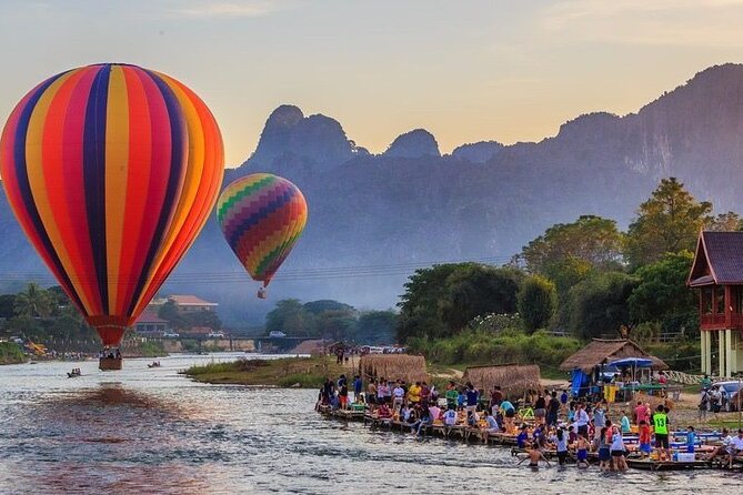 Vang Vieng Laos Hot Air Balloon Adventure Tour - Sunrise vs sunset over Nam Song River: choosing the right light